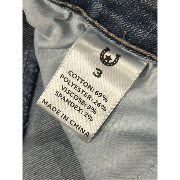 Austin Landing Jeans Junior Womens 3 Rhinestone Star Pockets Western Flare Rodeo - Picture 5 of 11